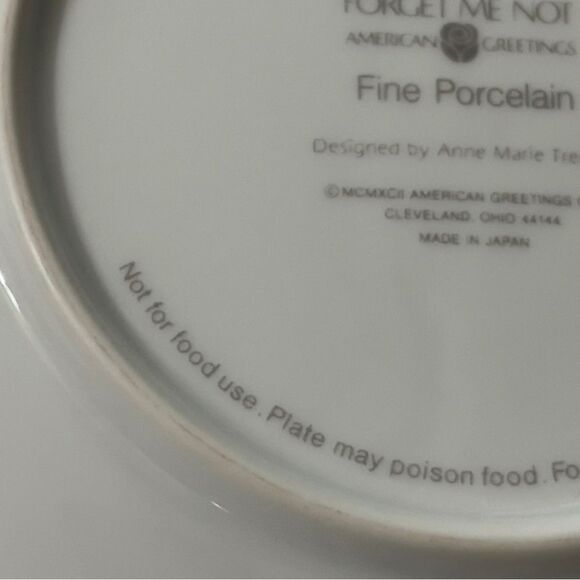 Forget Me Not American Greetings Vintage Christmas 1992 Keepsake Small plate - Picture 16 of 16